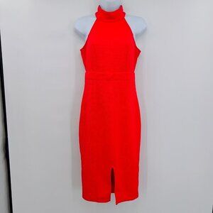 Lulu's Women’s Sleeveless Midi Red Dress M